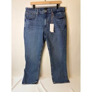 Quince Warren Stretch Straight Jeans Azure Blue Size 36x30 Men's NEW